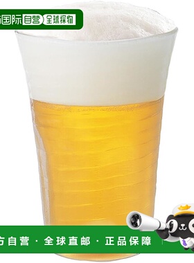 【日本直邮】东洋佐佐木玻璃 发泡玻璃 山啤酒杯 P-52013-302 半