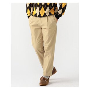 BEAMS PLUS / 1褶子 舒适布 旅行 裤子 休闲裤