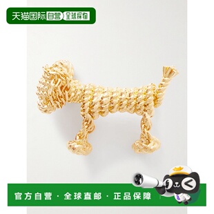 1h可退 香港直邮LOEWE 罗意威 女士 Sausage 小狗镀金胸针 JJ3824