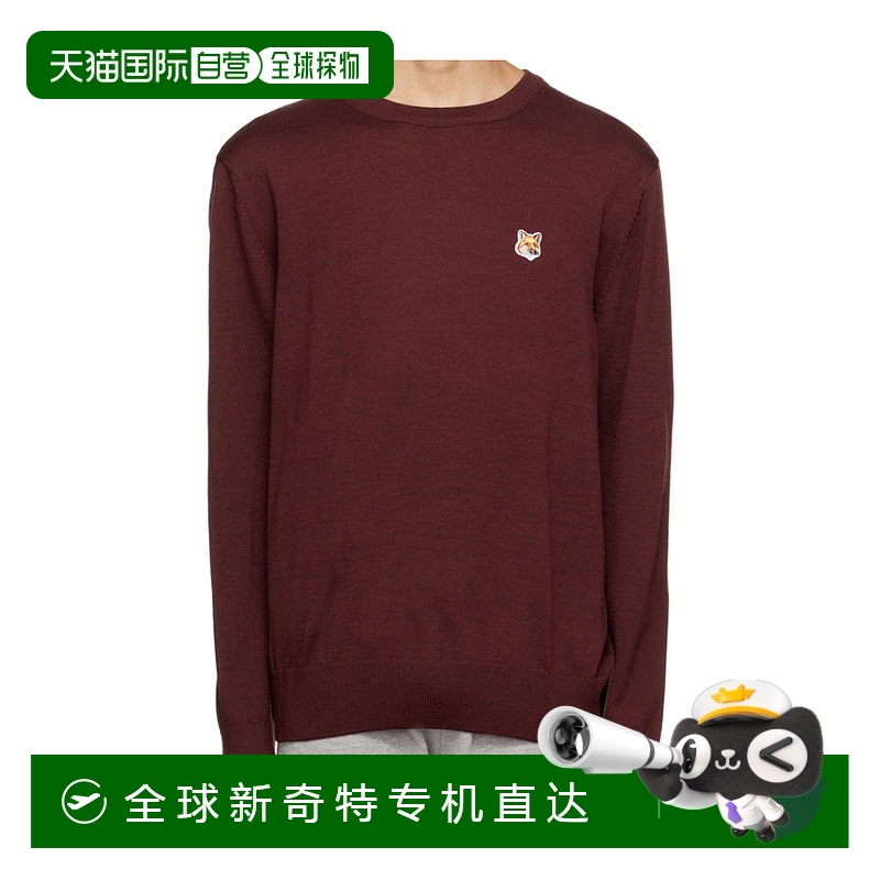 香港直邮MAISON KITSUNÉ 男士针织毛衣 JM00504KT1036P596WINELEE