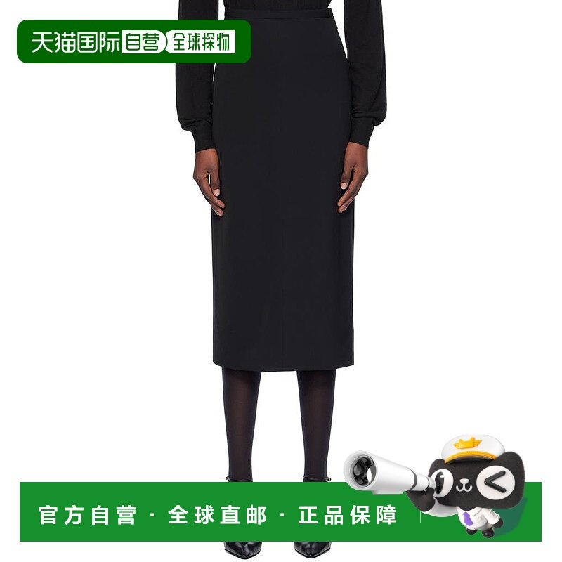 【美国直邮】The Row 黑色 Mathias 中长半身裙 女装 女士精品 半