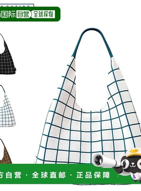 日本直邮ROOTOTE LT 圆形针织托特包女士A4 尺寸轻便黑色白色米色