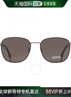 美国直邮Hugo Boss 灰色运动男士太阳镜 BOSS 1407/F/SK 085K/IR