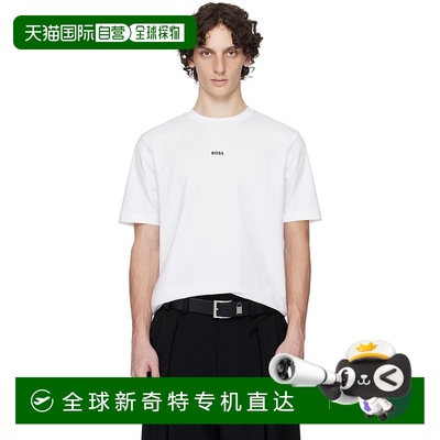 1h可退 香港直邮潮奢 BOSS 波士 男士 白色 Relaxed-Fit Stretch