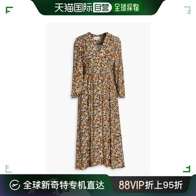 香港直邮潮奢 ANTIK BATIK 女士 Colline 印花双绉中长连衣裙 COL