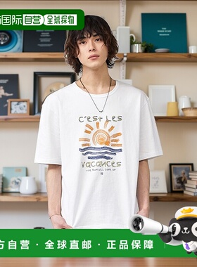 韩国直邮MIMTHEWARDROBE男士T恤MW241HT2WH SUNRISE GRAPHIC T-SH