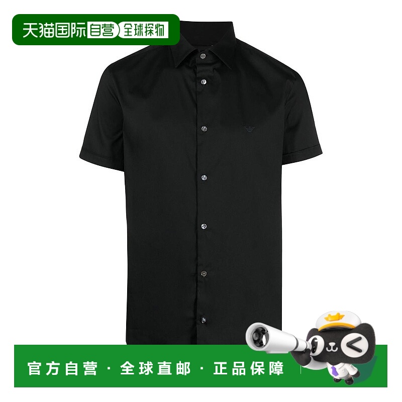 1h可退 香港直邮EMPORIO ARMANI 男士衬衫 8N1C911NI9Z0999 CO 黑