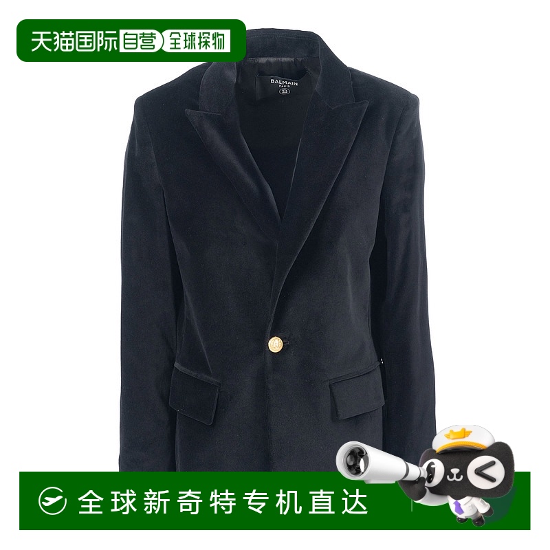 1h可退 香港直邮BALMAIN 男童夹克 BX2Q04V0082930OR AW2025 黑色