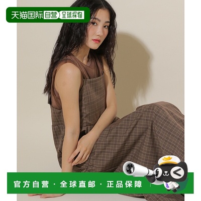 1h可退 日本直邮GLOBAL WORK 女装 褶饰吊带连衣裙 肩带可调 显瘦