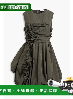 1h可退 香港直邮Cecilie Bahnsen 女士 Olivia 荷叶边塔夫绸迷你