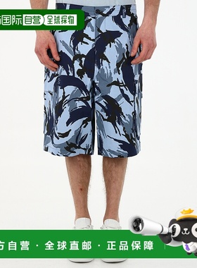 香港直邮KENZO 男士短裤 FB55SH2341PC67 SS2021 蓝色 Camouflage