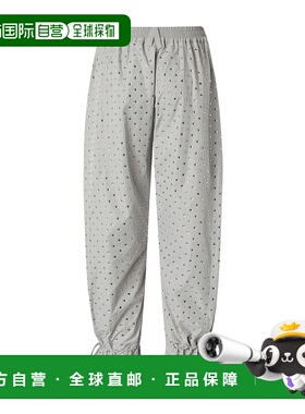 香港直邮PINKO 女士休闲裤 105984A2XXK14 AW2025 灰色 松紧腰休