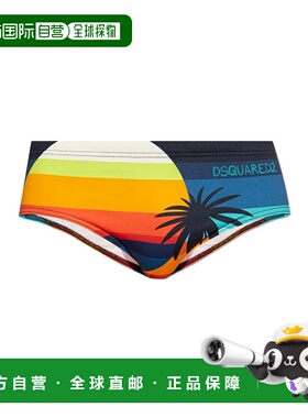香港直邮DSQUARED2 男士泳装 D7B4562900998 AW2025 花色 Swim Br