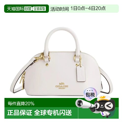 香港直邮COACH蔻驰奥莱款SATCHEL LARA22皮质单肩斜挎手提包CEA01