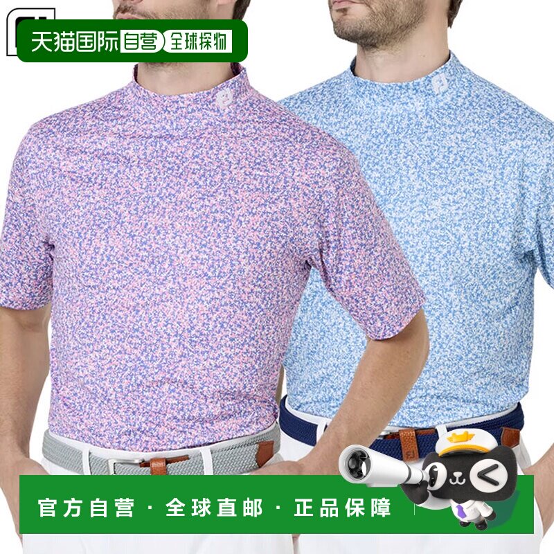 日本直邮FootJoy 男士短袖高尔夫服 FJ-S26-S05 迷彩弹力莱尔短袖