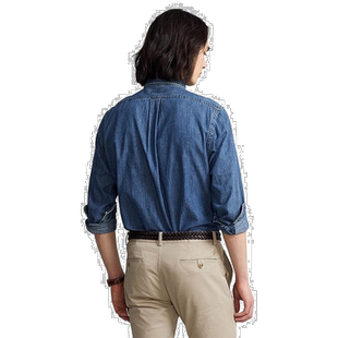 1h可退 【美国直邮】Ralph Lauren拉夫劳伦男士衬衫海军蓝色日常