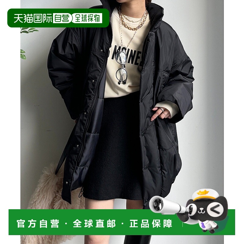 1h可退 日本直邮DouDou 女装 轻盈保暖 中棉外套 宽松设计半拉链