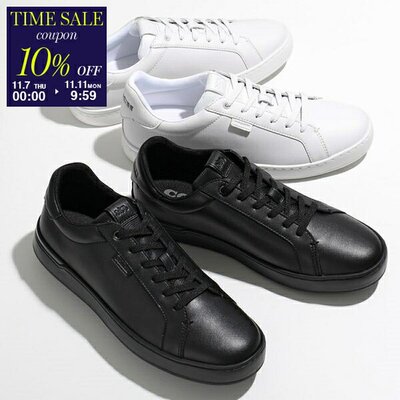 日本直邮COACH 蔻驰运动鞋C8874男士低帮低帮 轻质鞋 OPTIC-WHITE