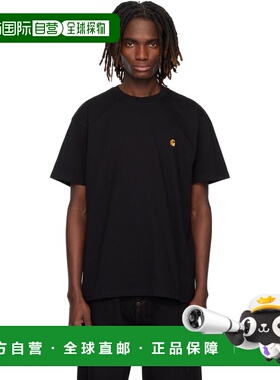1h可退 香港直邮潮奢 CARHARTT WIP 男士 黑色 S/S Chase T 恤 I0