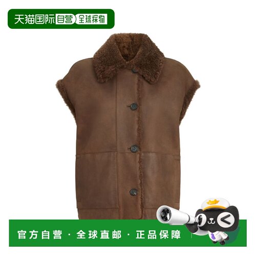 香港直邮Brunello Cucinelli 布内罗 古奇拉利 女士 棕色毛线衫 M