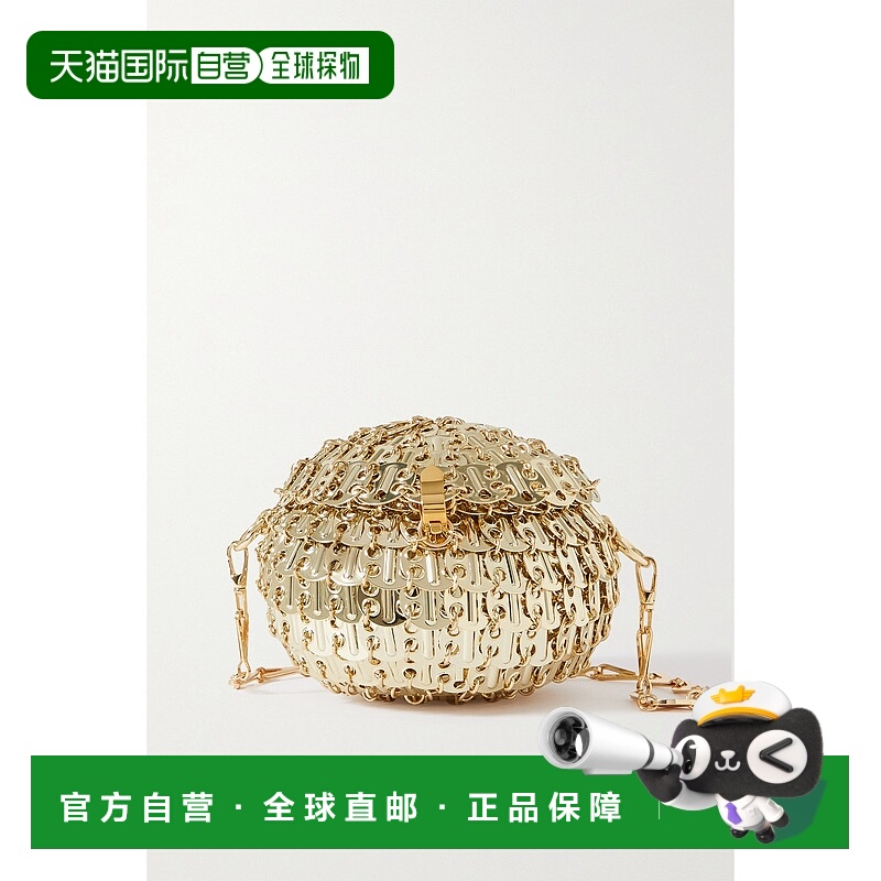 1h可退 香港直邮潮奢 Rabanne 女士 1969 chainmail shoulder bag