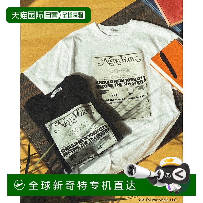 1h可退 日本直邮New York Magazine 男士复古印花T恤 92080235620