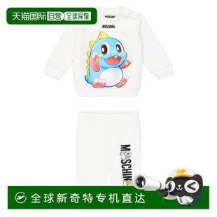 婴儿 1h可退 莫斯奇诺 香港直邮潮奢 印花棉质针织运动 Moschino