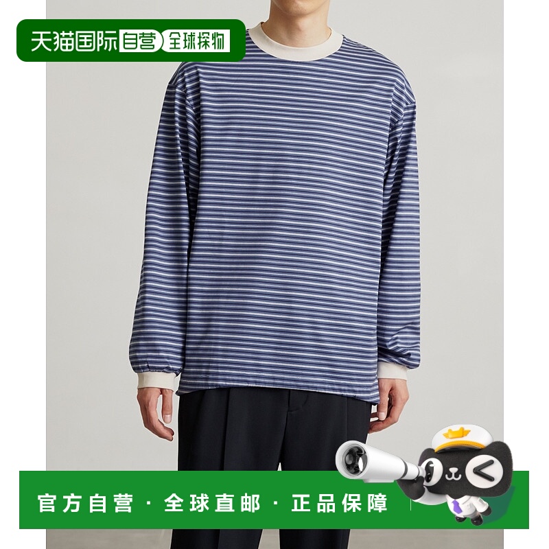 1h可退 日本直邮PUBLIC TOKYO 男士宽松抽绳下摆长袖T恤 15442000