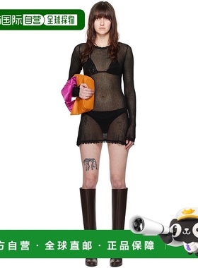 1h可退 香港直邮潮奢 Edward Cuming 女士 黑色 Naked 连衣裙 SS2