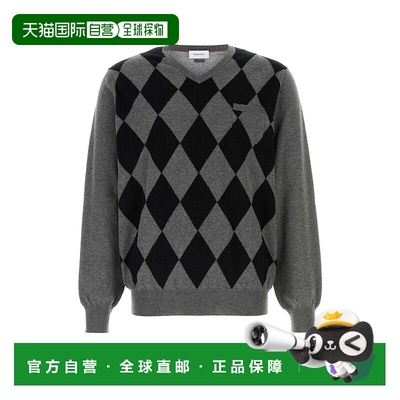 香港直邮Salvatore Ferragamo 菲拉格慕 男士 深灰羊毛毛衣 14515