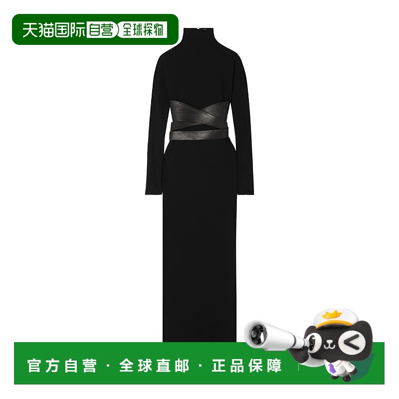 香港直邮Alaia 高领长袖连衣裙 AA9R12194J047修身