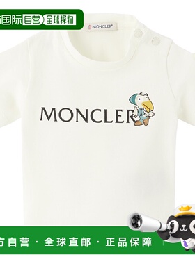 香港直邮moncler 男童 白色 Duck Logo 婴儿 T 恤童装 K29518C000