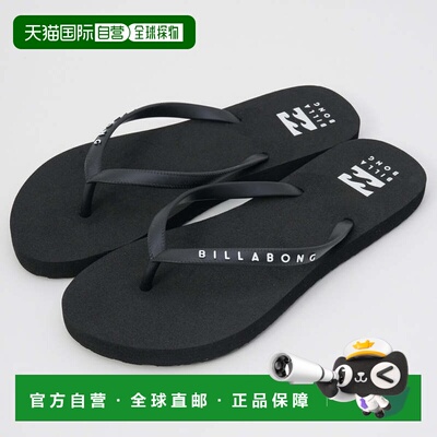 日本直邮Billabong 2025春夏女士海洋风沙滩拖鞋 BF013930 黑色