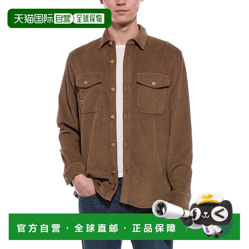 自营Faherty弹力毛圈灯芯绒工作衫-棕色 美国奥莱直发