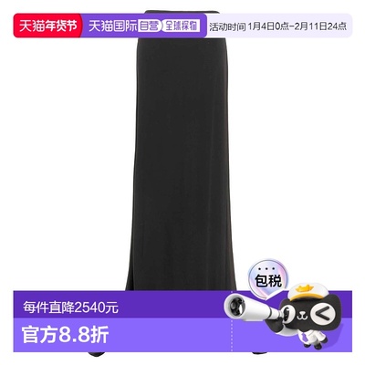 香港直邮magda butrym 女士 不对称长款半身裙 240423BLACK包臀裙