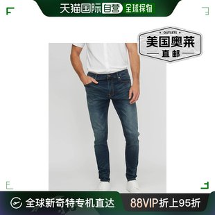 Sammy 弹力现代紧身 牛仔裤 直 guess 男春秋深色水洗 美国奥莱