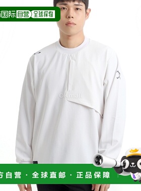 韩国直邮OAKLEY 骷髅头套头圆领夹克 (FOA406943-白色) 长袖T恤