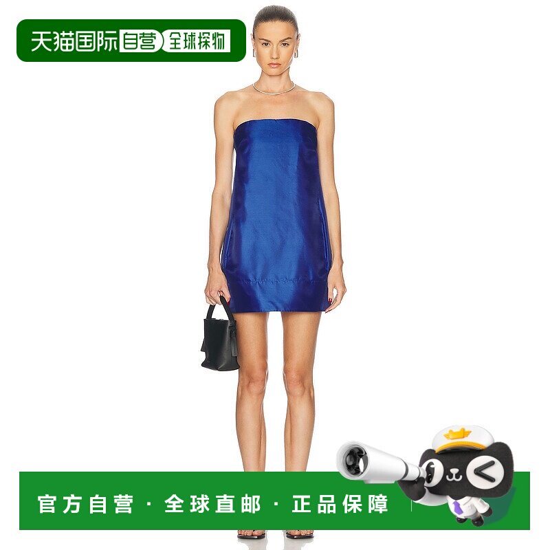 香港直邮Staud 女士 Lidia 真丝连衣裙性感包臀裙 R25S2298DU