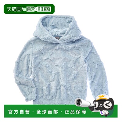 自营PUMA Embossed Sherpa Pullover Hoodie - blue 美国奥莱直发