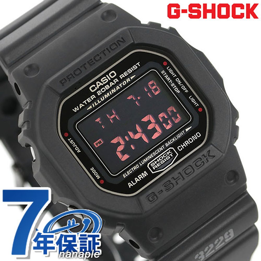 日本直邮G-SHOCK G-SHOCKDW-5600MS-1DR红眼CASIO卡西欧手表男士