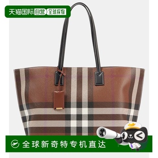 巴寶莉 1h可退 Burberry 女士 香港直郵潮奢 格紋中號手提包