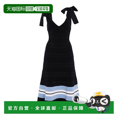 1h可退 香港直邮CAROLINA HERRERA 女士 喇叭针织中长连衣裙