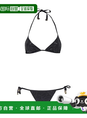 香港直邮BALMAIN 女士泳装 BKB871340003 SS2022 黑色 属效果比基