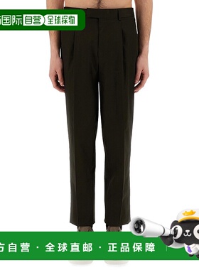1h可退 香港直邮潮奢 zegna 杰尼亚 男士 打褶长裤 915F21A977PM1