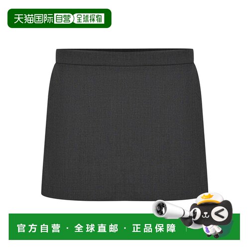 1h可退 香港直邮PINKO 女士短裤 106094A2ZTI90 AW2025 灰色 裙摆