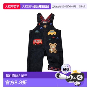 日本直邮日潮 MIKIHOUSE工装裤背带裤 13-3307-571新款牛仔