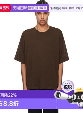 香港直邮The Row 男士 棕色 Stockton T 恤 912Y901