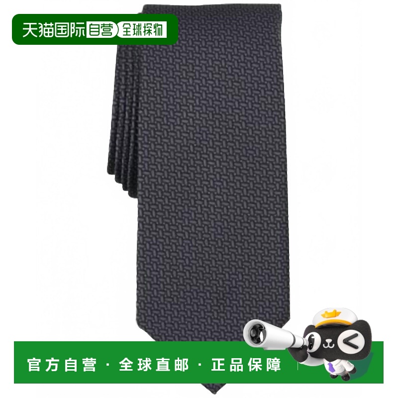 自营alfaniMen's Edson Mini-Link Tie In Black - black 美国奥