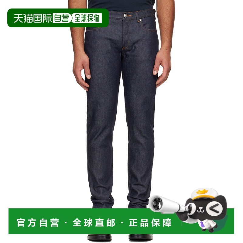 1h可退 香港直邮潮奢 A.P.C. 男士 海军蓝 Petit New Standard 牛