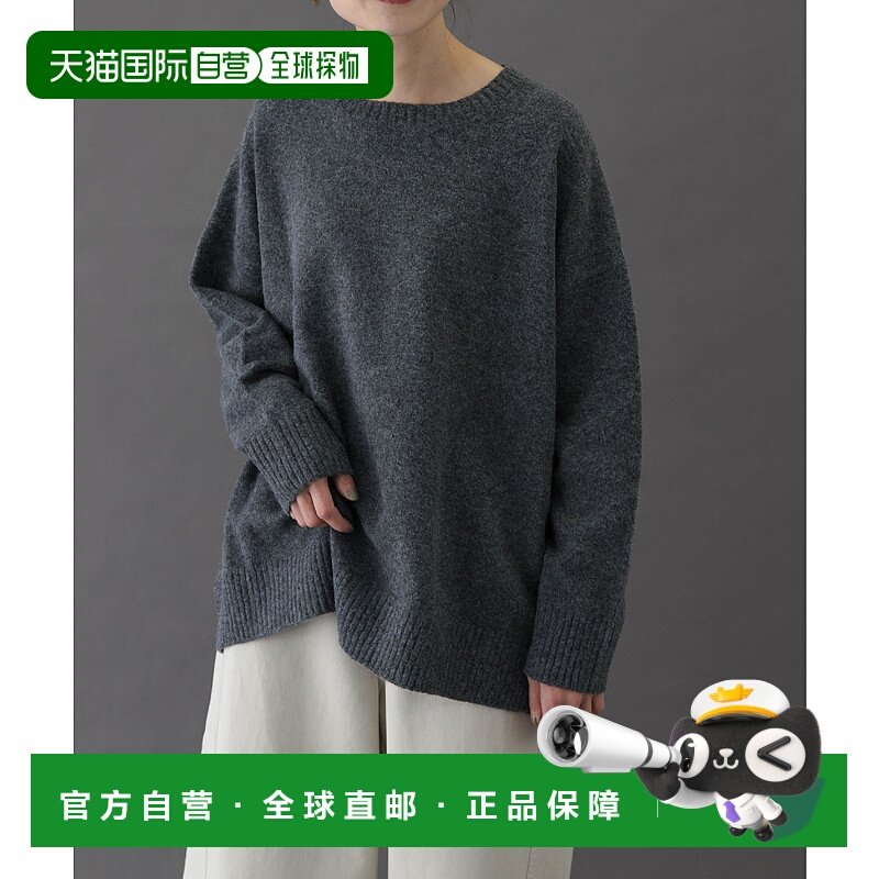 1h可退 日本直邮FORK&SPOON 女装 宽松棉感针织长款上衣 半高领设